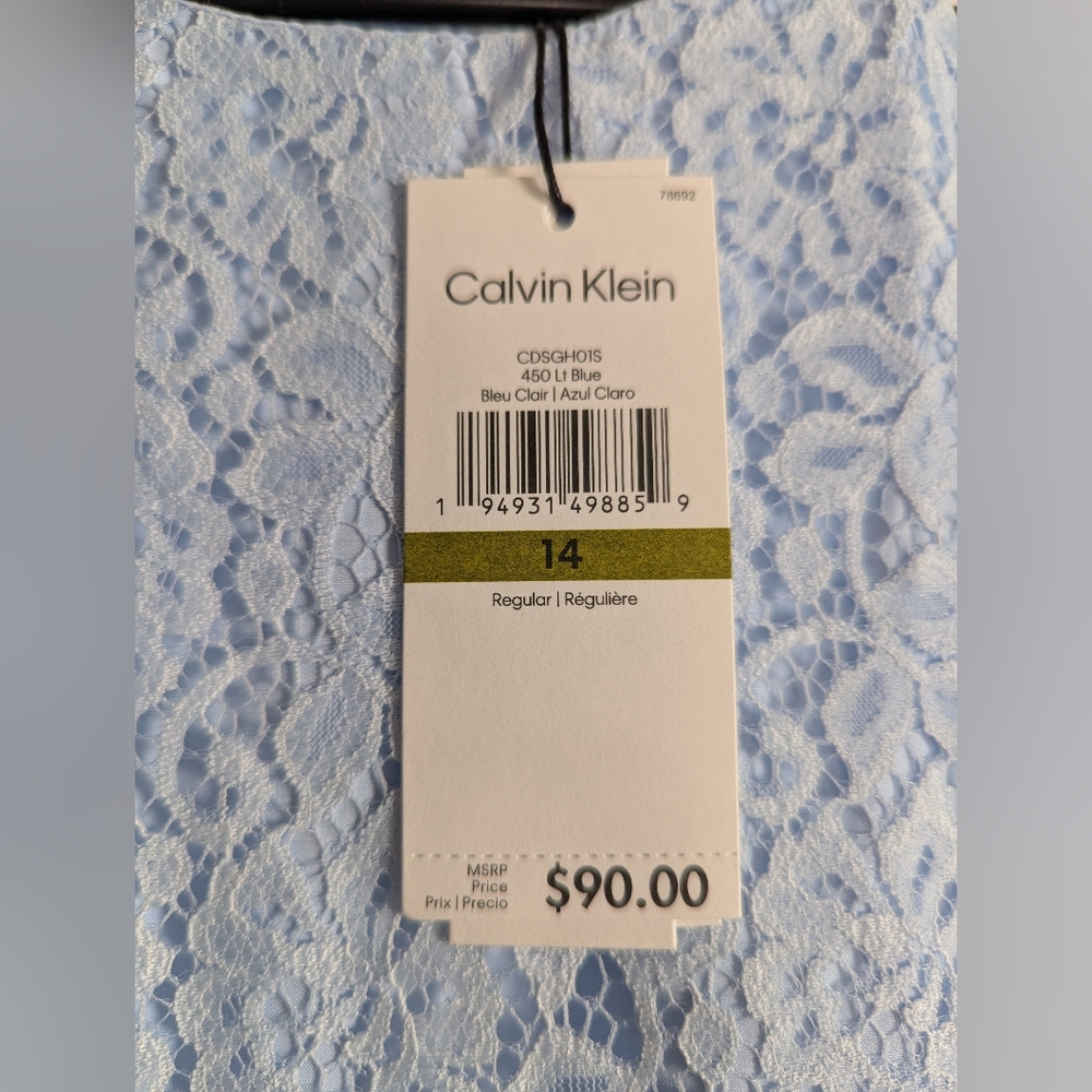 NWT Calvin Klein Girl's Legacy Fit and Flare Party Dress Size 14 - Picture 2 of 9